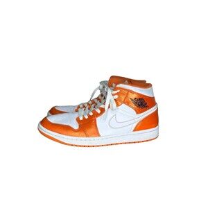 Nike Air Jordan 1 Mid Electro Orange Size 9.5
